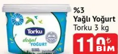 TORKU %3 YAĞLI YOĞURT 3 KG